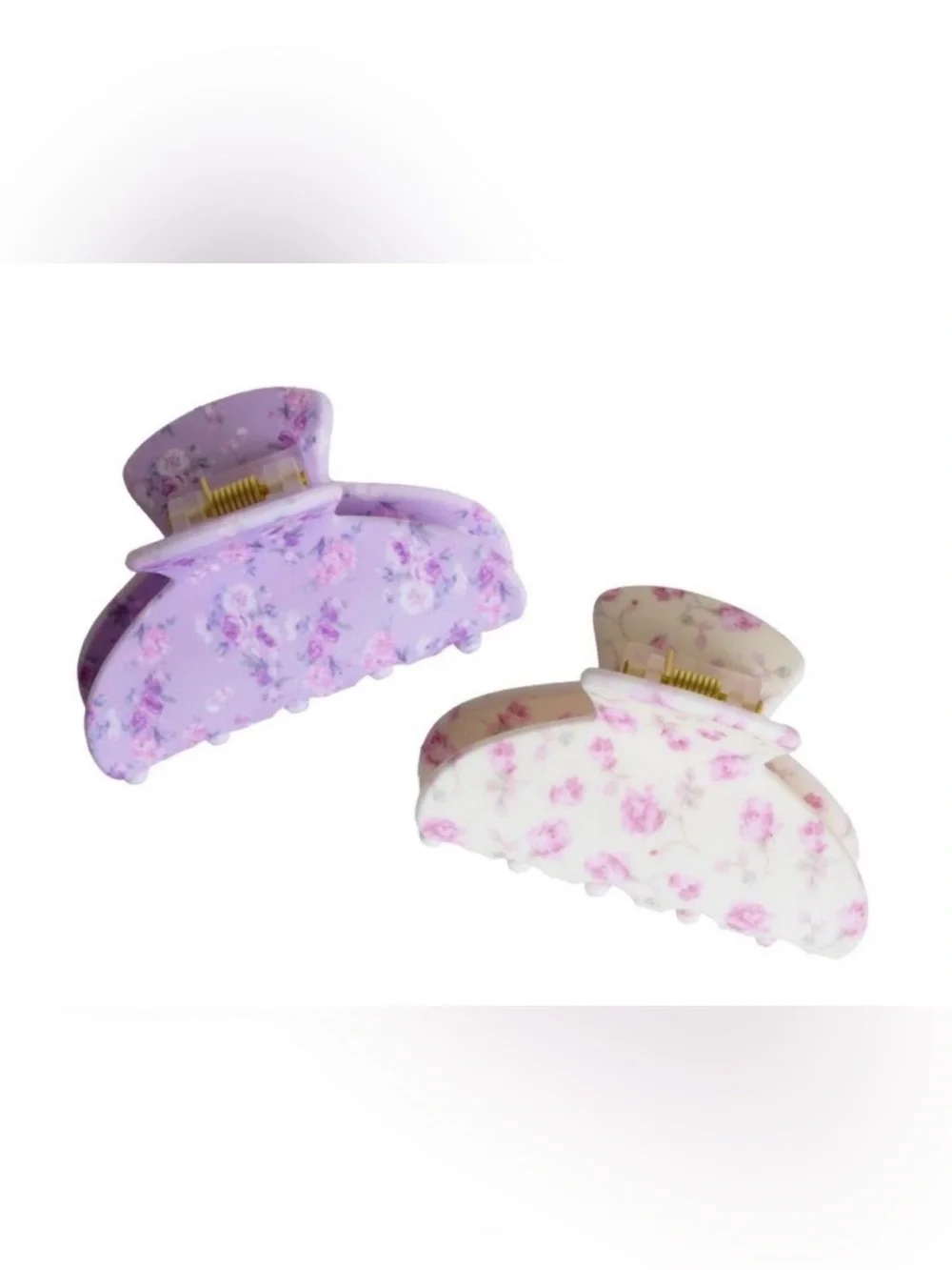 LoveShackFancy x Goody Small Claw Clip - 2ct - Happy Thoughts And Ribbon Rosa